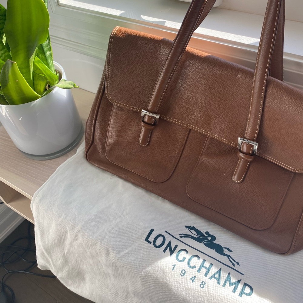 Longchamp leather tote